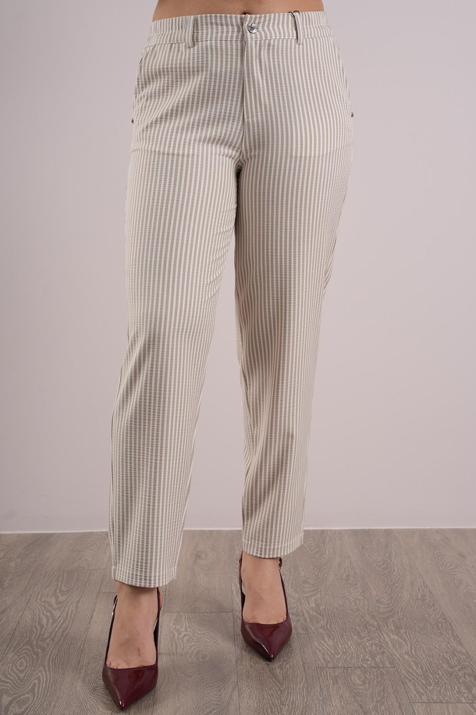 Çizgili Mom Pantalon