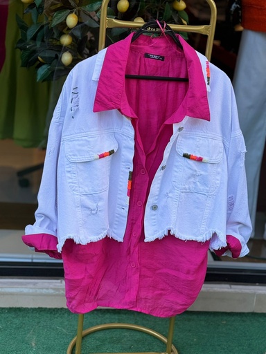 Tasarım Kısa Kot Ceket