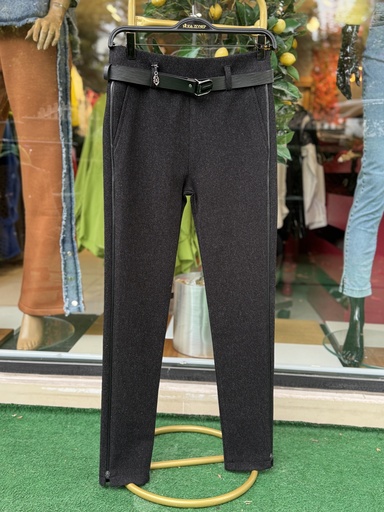 KAŞE DAR PAÇA PANTALON ESNEK KORSELİ 